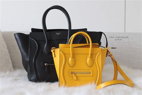 celine bag sizes comparison|Celine shoulder luggage tote price.